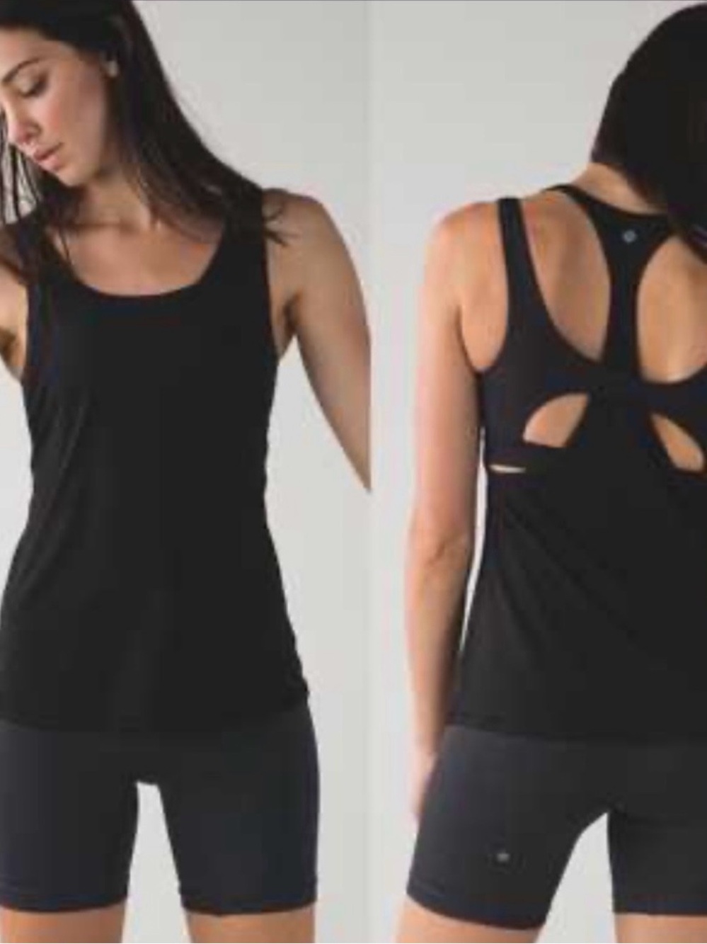 Lululemon Black All Sport Racerback Tank Top with Built-In Bra NWT